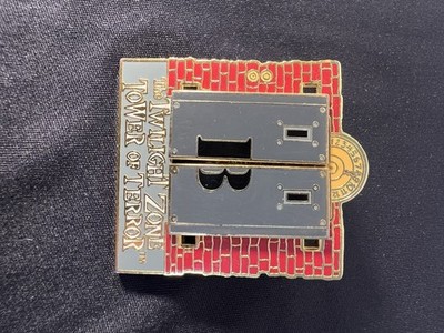 Disney Twilight Zone Tower of Terror Stitch Bellhop Pin Elevator Slider Pin
