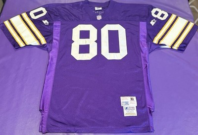 Vintage Authentic Chris Carter #80 Minnesota Vikings Starter Pro Line Jersey 46