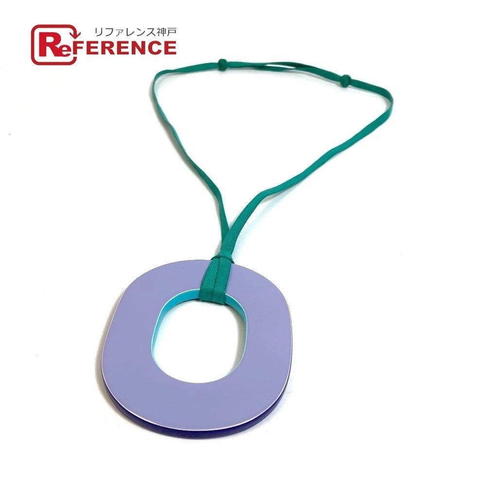 HERMÈS Collana con ciondolo Hermes Ism Pigman Gm legno donna curacao palma blu verde viola