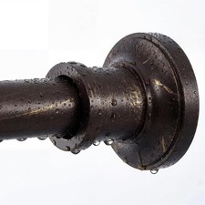 Bronze Tension Curtain Rod 24 to 110 Inch 2-9.1ft - Spring Tension Shower