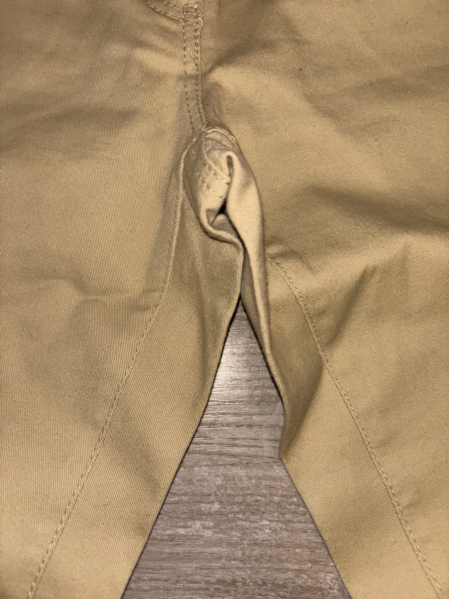 Pantalón Mujer H&M Estilo 5 Bolsillos Elástico Algodón Beige Arena Talla 38