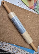 10" Drewniany wałek Powierzchnia rolkowa z 4" uchwytami Domowe ciasto do pieczenia 