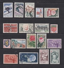 FRANCE 1962 SHORT 18 STAMPS YEAR SET