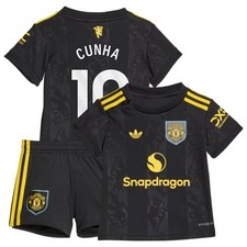 Manchester United adidas Third Babykit 2025-26 with Cunha 10 printing