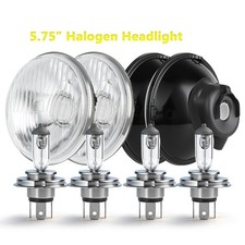 4Pcs 5 3/4" 5.75" Halogen Headlight Hi-Lo Beam for Chevrolet Corvette C1 C2 C3