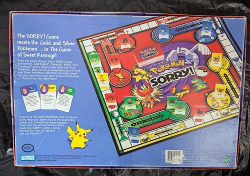 Pokemon SORRY! Gold & Silver Edition Vintage Rare Board Game - Picture 7 of 10