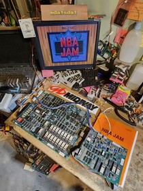 NBA JAM JAM PCB JAMMA ARCADE REVISION 3.01 BOARD SET WORKING!!!! MIDWAY 
