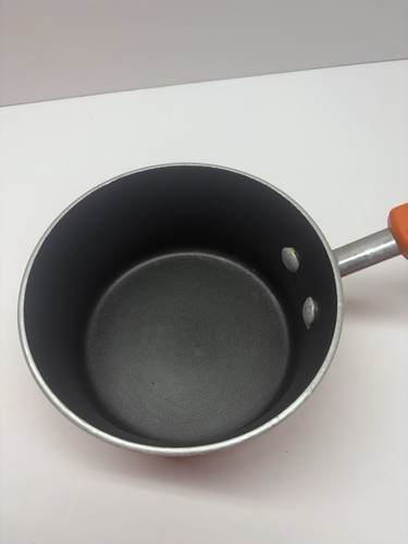 Olla antiadherente Rachel Ray naranja 1 cuarto de galón con tapa de vidrio utensilios de cocina - Imagen 2 de 3