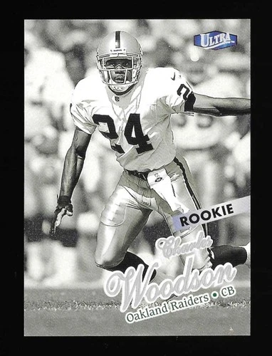 Charles Woodson 1998 Fleer Ultra PLATINUM MEDALLION RC #15/66 SSP Raiders #425P