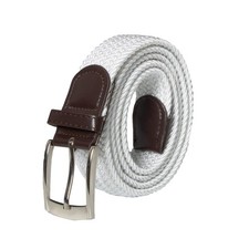 Enzo Stretch Belts Mens Womens Elasticated Woven Braided Belt with Metal Buckle