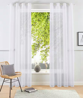 39840202 1/K87 OTTO HOME Gardine XANA (2 St) Ösen transparent BxH 145x 245 cm