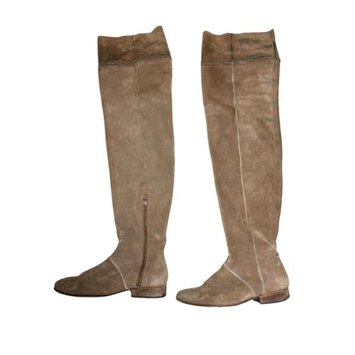 Free People Wildleder hellbraune kniehohe Stiefel Damen 38 US 7,5 - Bild 3 von 11