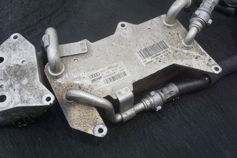 Conjunto de línea de enfriador de aceite de transmisión automática OEM 4H0317021H Audi RS7 2014-18 Foto 3 de 4