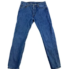 Levi's 501 Jeans Men Sz 34x32 (actual 34x31) Blue Classic Button Fly