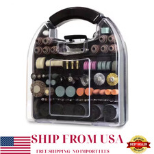 Rotary Tool Accessory Kit with Carrying Case 320-Piece 