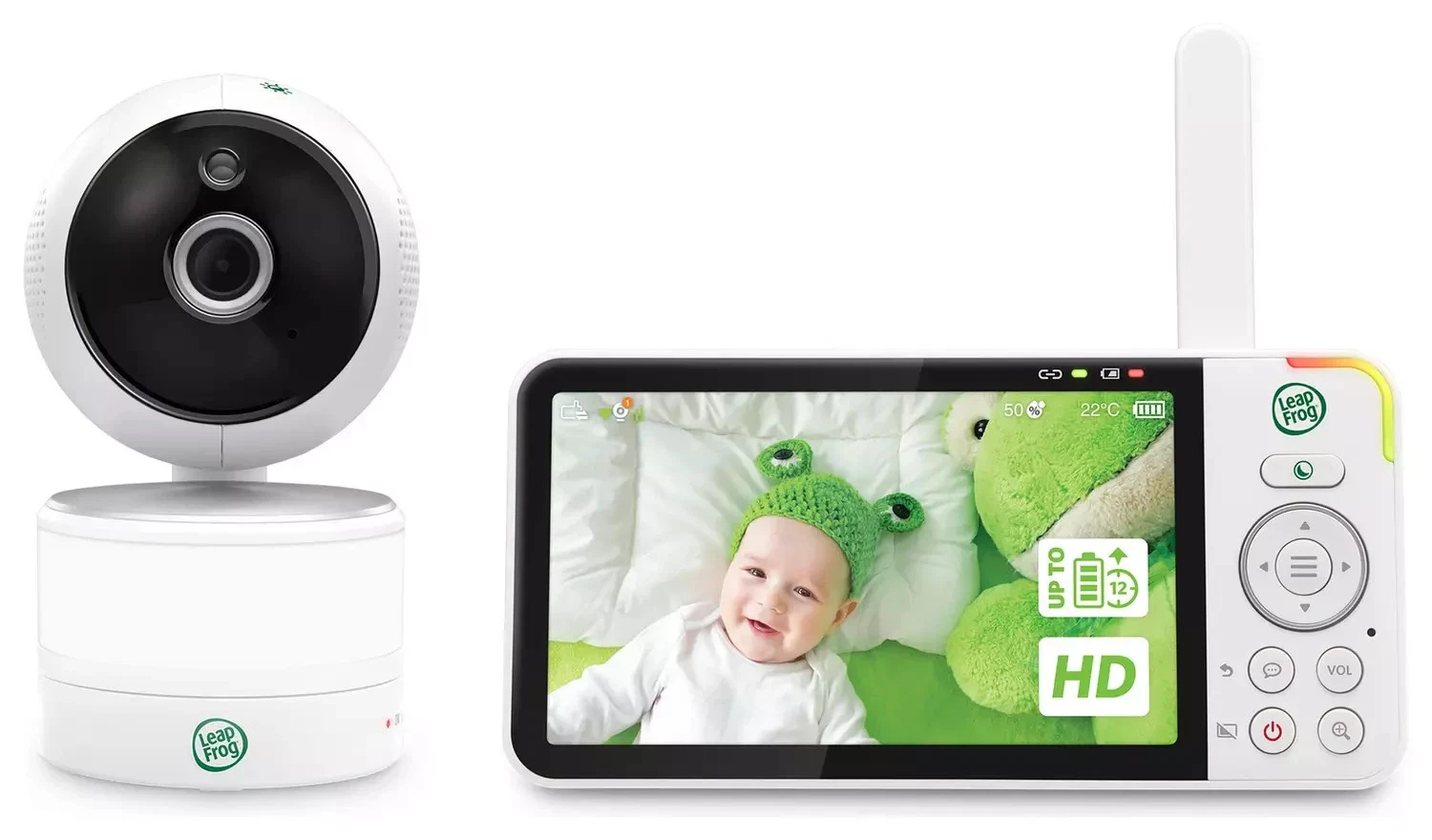 LEAPFROG LF915HD 5" HD Ready Pan & Tilt Video Baby Monitor - White NEW