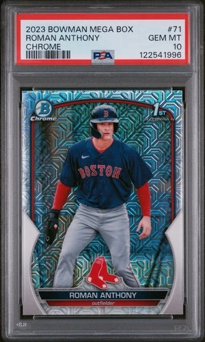Roman Anthony  2023 Bowman Mega Box Chrome Prospects #71 PSA 10 GEM MINT