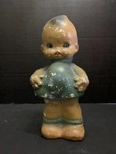 Vintage 1940's Kewpie Carnival State Fair Chalkware Figure