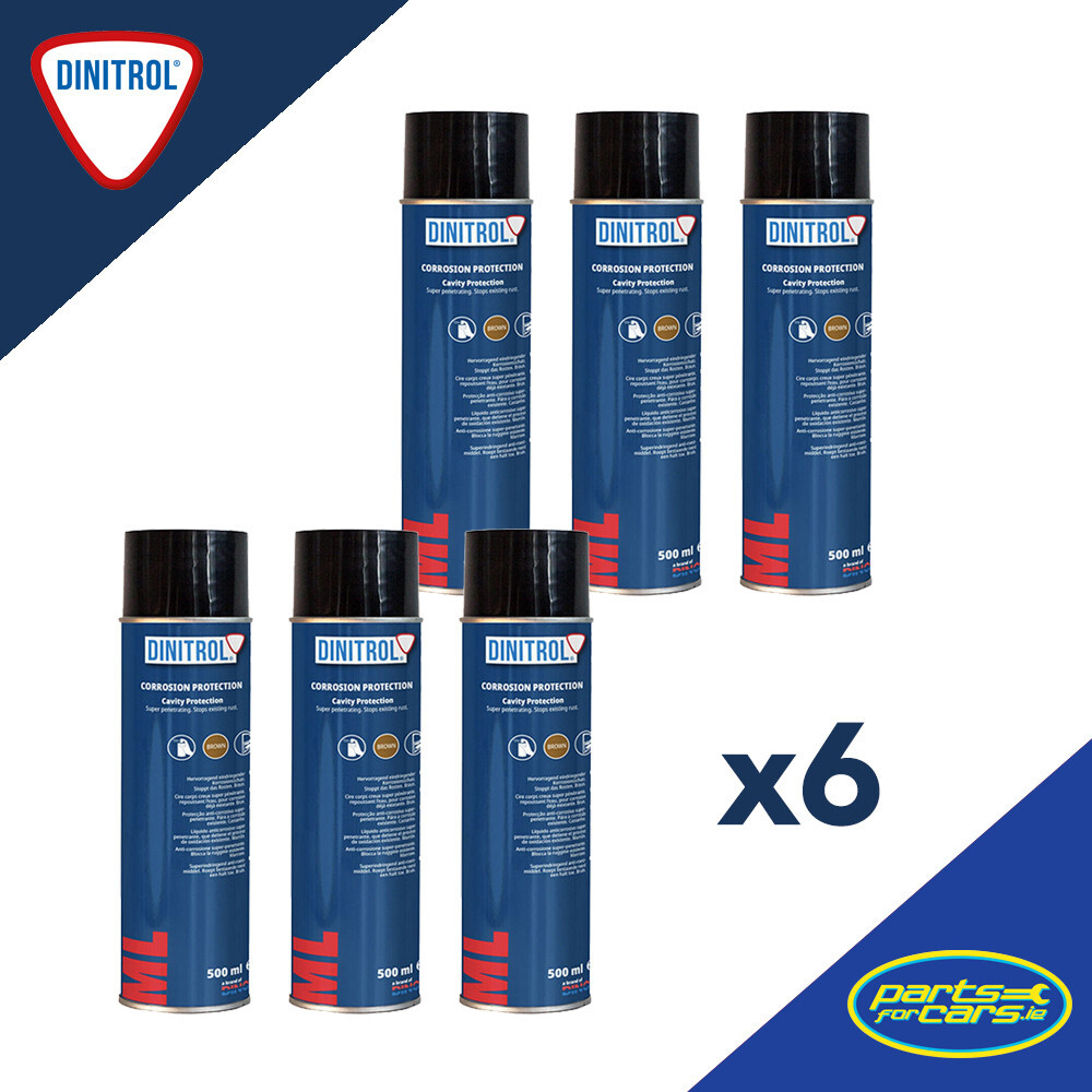 DINITROL 4941 Underbody Chassis Rust Proofing Black Wax 6x 500ml ...