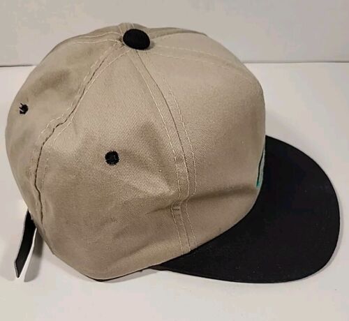 Vintage 90er neu Greg Norman Shark Attack Golfmütze Leder Riemenkappe zum Umwickeln - Bild 4 von 12