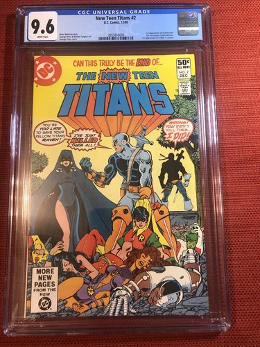 NEW TEEN TITANS #2 ~ DC 1980 ~ CGC 9.6 ~ 1ST DEATHSTROKE, TRIGON CAMEO