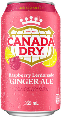 Canada Dry USA Raspberry Lemonade Ginger Ale (12 x 0,355 Liter Dosen)