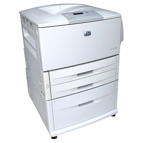 HP LaserJet 9050N Laser Printer 11X17 wide format 9050 w/2000-sheet feeder | eBay