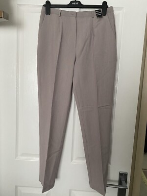 CLUBHAUS Tailored Trousers - Lサイズ　グレー セール】スマートクールスラックス 無地 ライトグレー/ベージュ