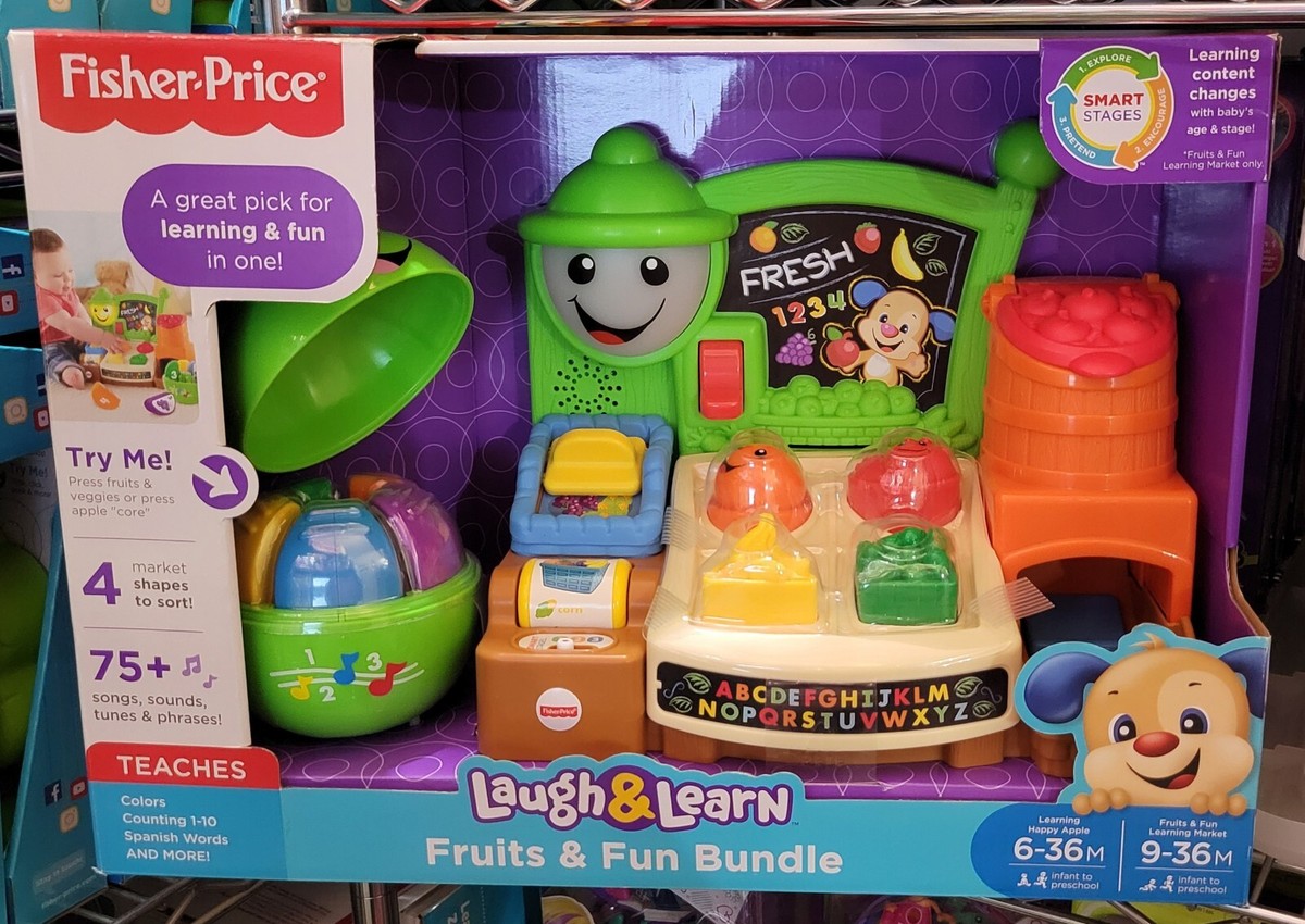 FISHER PRICE LAUGH LEARN FRUITS FUN MARKET BUNDLE