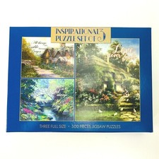 Inspirational Jigsaw Puzzles Set of 3 NEW 500 Pieces Each Rejoice Prayer Love