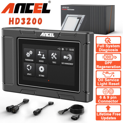 #ad #ad ANCEL HD3200 Truck Scanner Diagnostic Tool DPF Regen Fit For Hyunda Hino Fuso UD $399.99