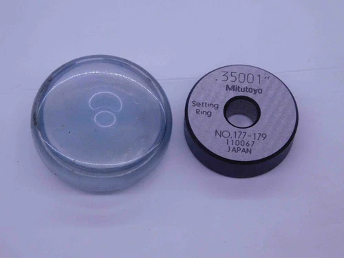 MITUTOYO .35001 MASTER PLAIN BORE RING GAGE 9 mm .350 3.500 SET 177-179