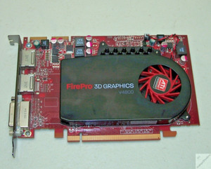 ATI FirePro 3D Graphics V4800 Grafikkarte 1GB PCIe LÜFTER ist LAUT _du