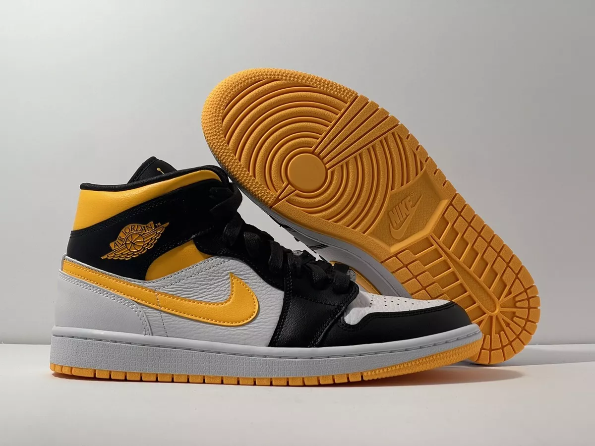 New Nike Air Jordan 1 Mid SE White Laser Orange Women's Size 9.5 - CV5276-107
