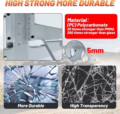 2021-2025 CFMOTO UForce 600 Front Windshield- Scratch Resistant - Picture 3 of 7