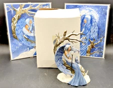 AMY BROWN SNOW QUEEN FIGURE REPAIRED 9.5" & (2) SIGNED LE PRINTS 11" X 14"