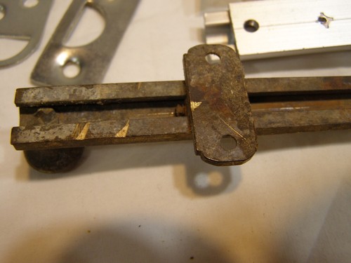 4 Schiebeflächenriegel Türriegel 1 massiv Messing und hässlich 2) 6" 2) 4" neu & gebraucht - Bild 11 von 11