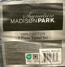 Cotton Luxury Turkish Bathroom Towels,Oversized Linen Cotton Bath- 8 Piece Set