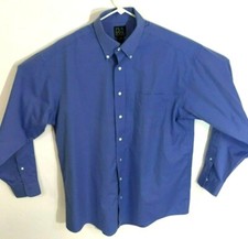 Jos. A. Bank Mens long sleeve Dress Shirt, Blue,Size 16-34 Blue