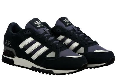 Baskets Adidas Originals ZX750 homme en daim bleu marine sport chaussures de course - Photo 1/4