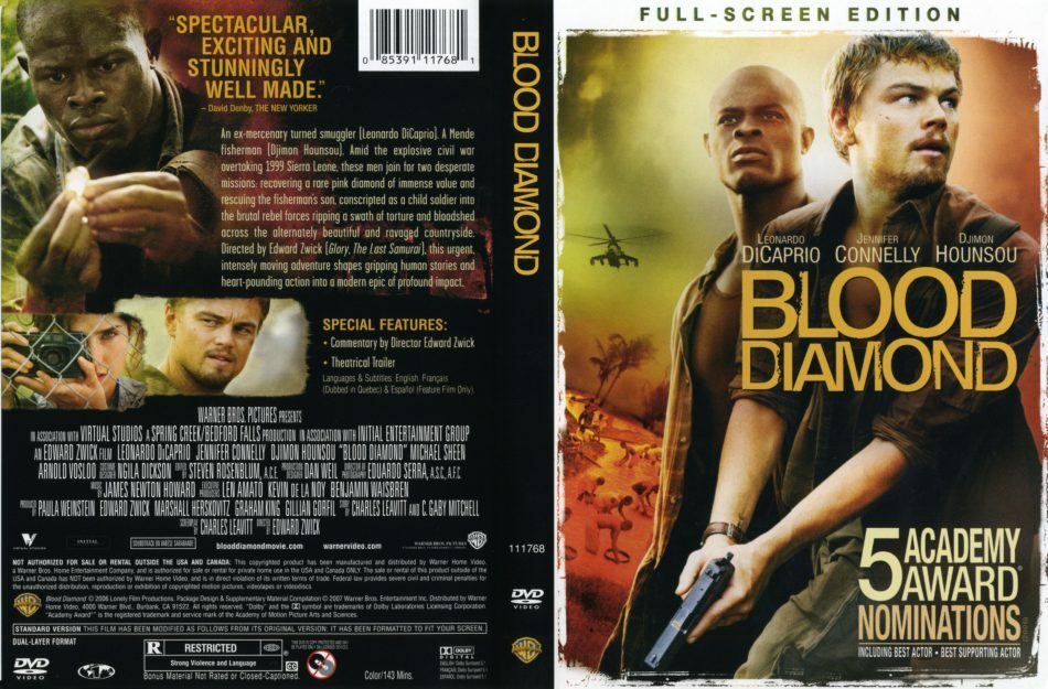 Blood Diamond (DVD) FS Leonardo DiCaprio 85391117612| eBay