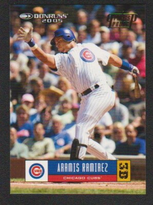 2005 DONRUSS GOLD FOIL PRESS PROOF PARALLEL #129 ARAMIS RAMIREZ CUBS SP #11/25