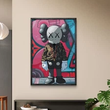 Kaws LV Art Canvas Poster Wall Art Home Decor Gift Idea Urban Pop Street Art