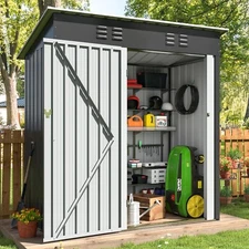 Outdoor Storage Shed, Large Garden Shed with Updated Frame Structure  VIWAT 5x3