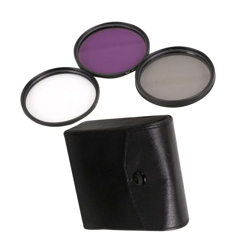 49mm-77mm 3 In 1 UV+CPL+FLD Digital Camera Lens Filter Kit for Cannon Nikon Sony - Image 2 of 4