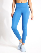 Image of Reebok Extra Small (XS) Women's Lux Perform High Waisted Leggings Kinetic Blue