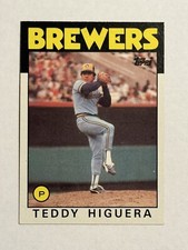Teddy Higuera (#347) - Milwaukee Brewers -  1986 Topps Baseball