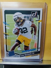 2023 Donruss Football Rated Rookie RC Lew Nichols III #335 Packers