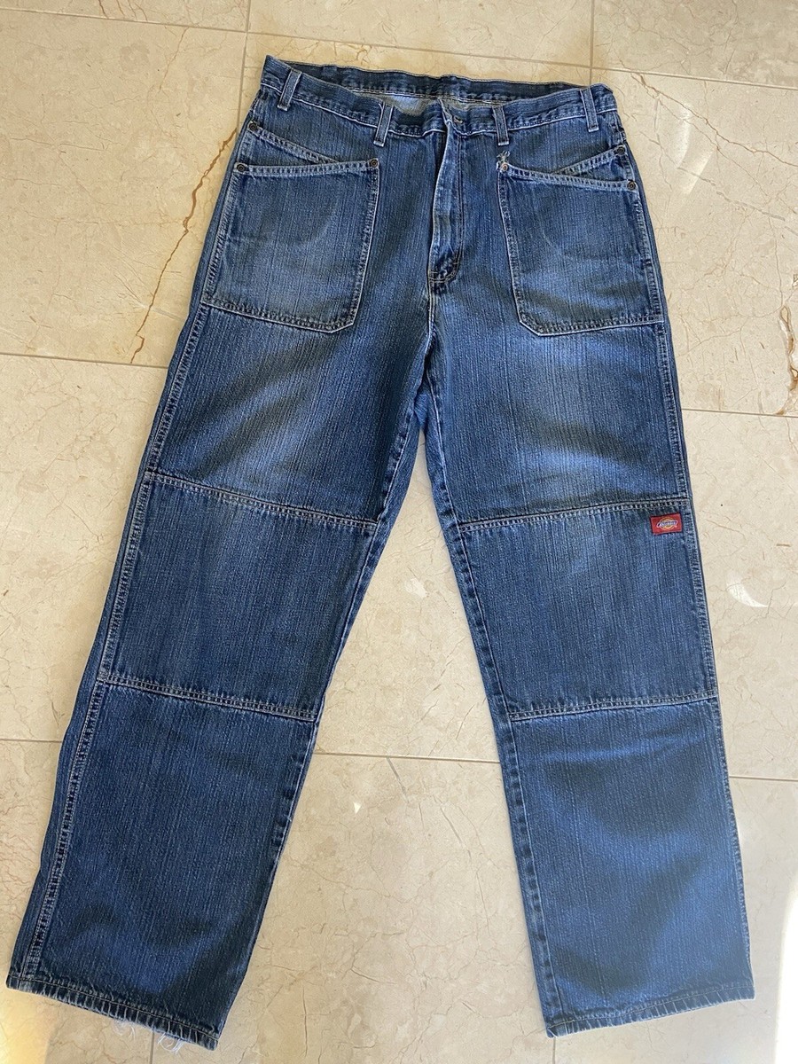 Dickies Double Knee Blue Jeans Sz 38x33 Baggy Y2K Denim Dickies Double Knee Blue Jeans Sz 38x33 Baggy Y2K Denim