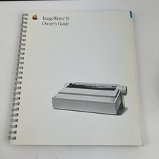 Apple ImageWriter II Owners Guide Manual Vintage 1989